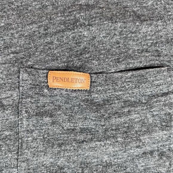 Pendleton Grey Short Sleeve Pullover Pocket T-Shirt Men's Size XXL - Picture 6 of 7